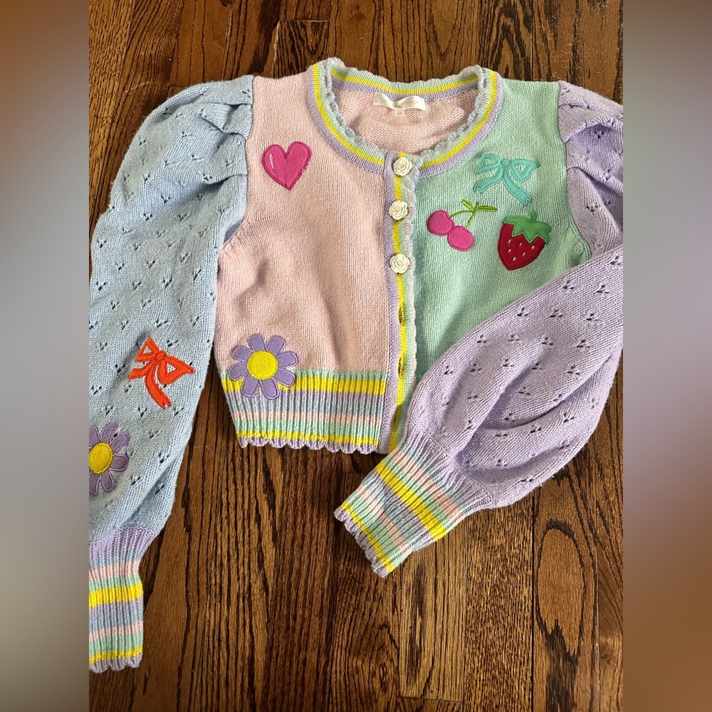 Loveshackfancy girly cardigan. Size extra small excellent condition.